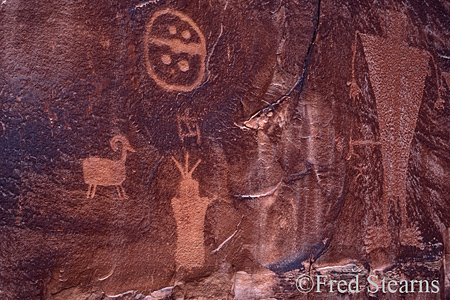 Petroglyphs Moab Utah